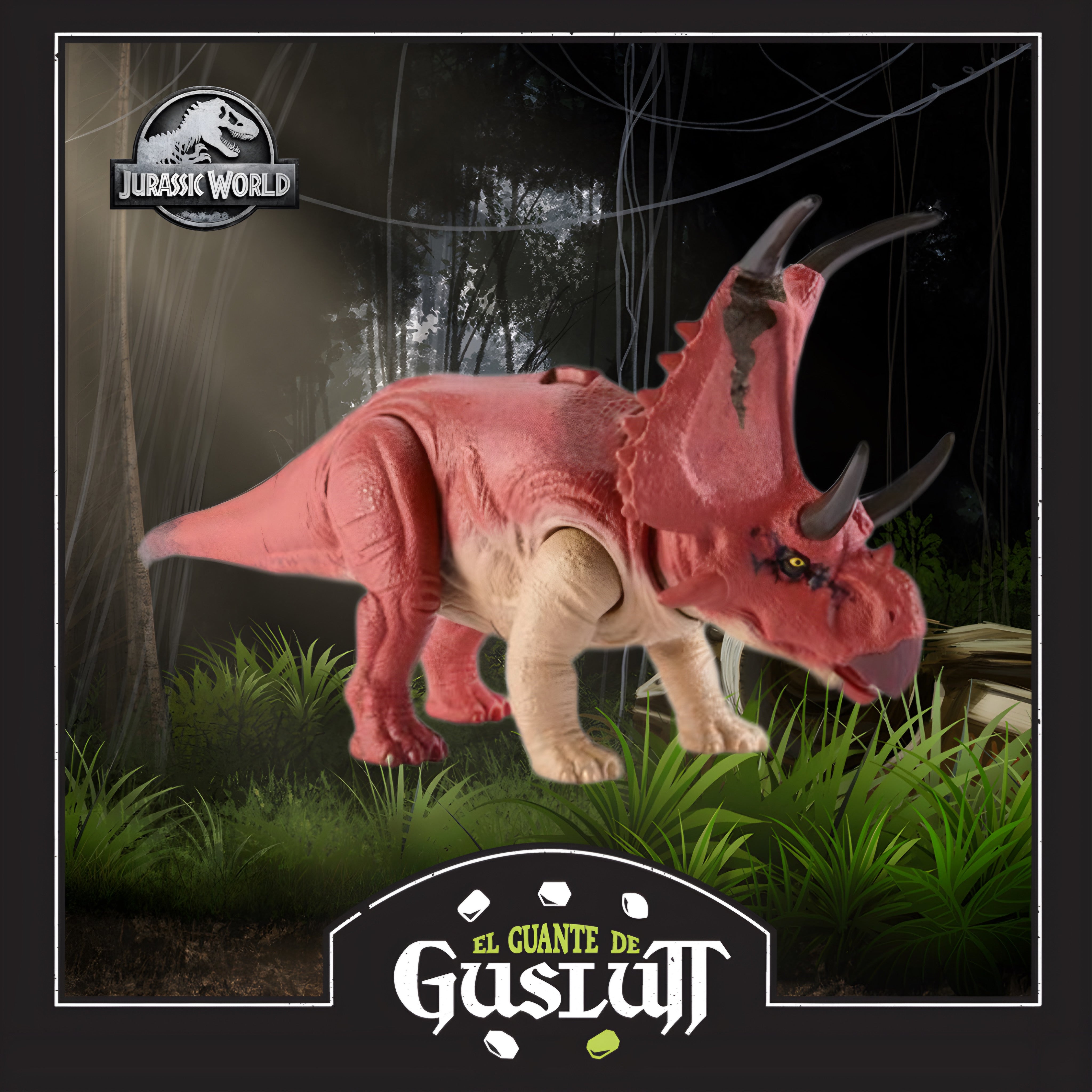 Figura Jurassic World Diabloceratops con Acción de Batalla y Sonido