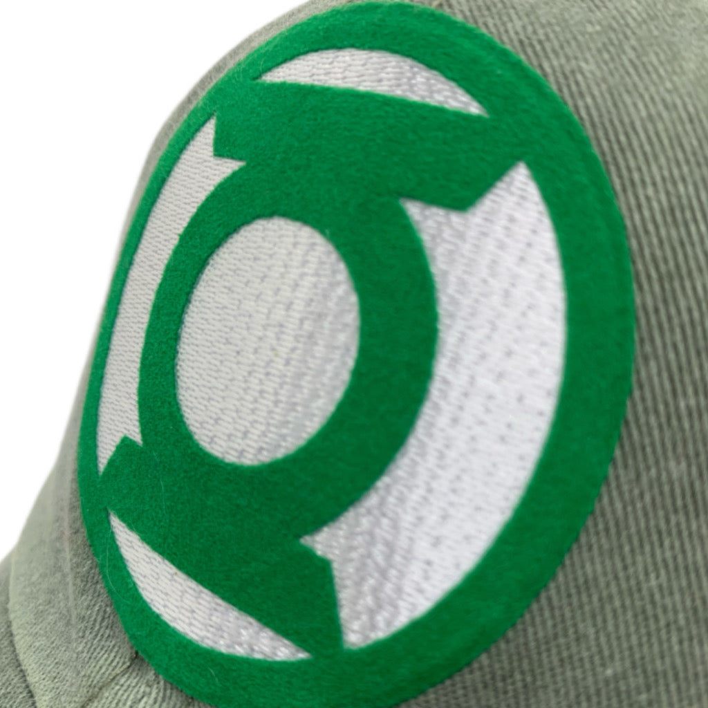 Gorra DC Comics Green Lantern Logo Clásico Verde Tipo Deslavada