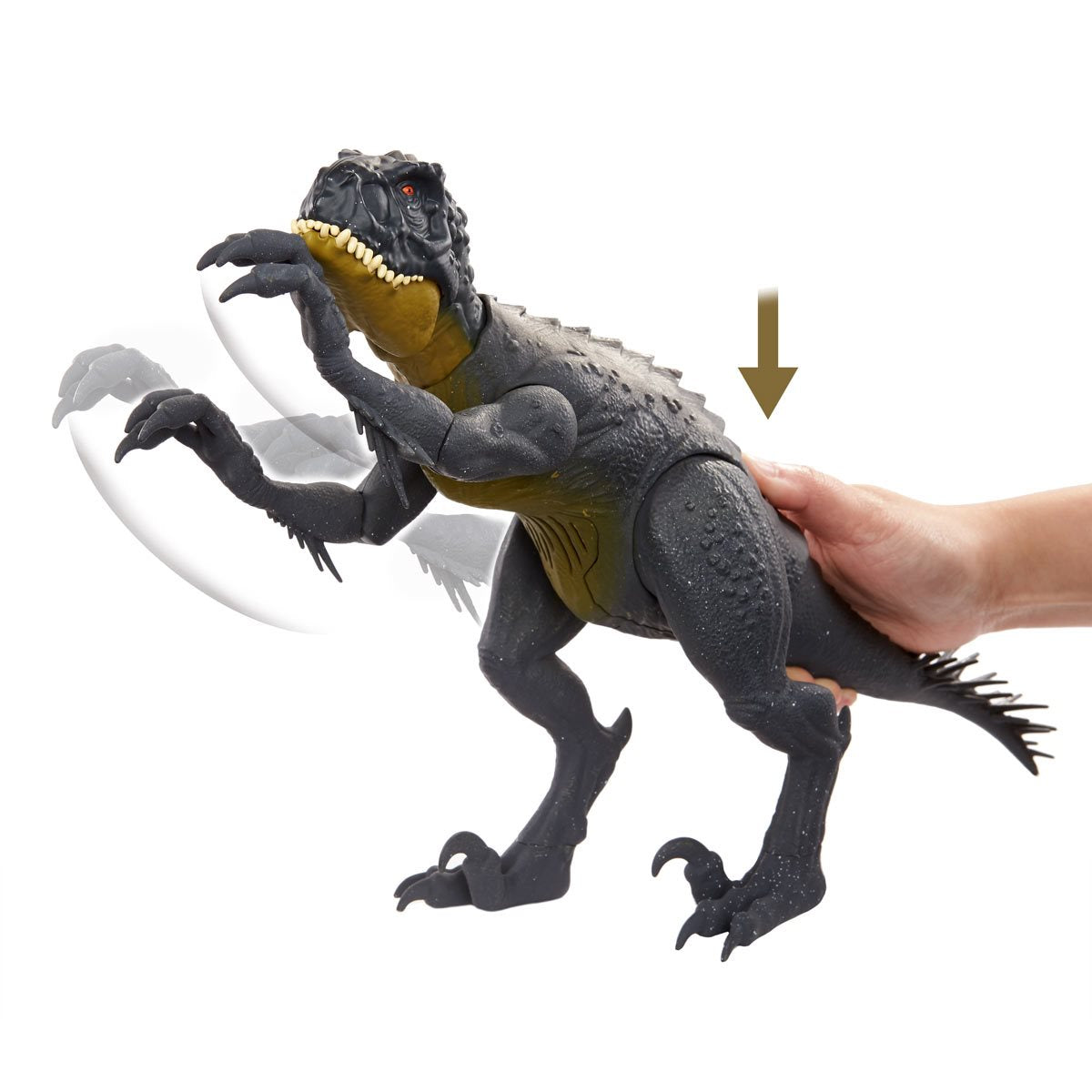 Figura Jurassic World Campamento Cretácico Scorpios Rex con Acción de Batalla y Sonido