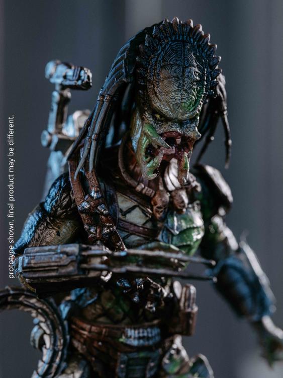 Figura Hiya Toys Aliens vs Predator Requiem Wolf Predator (Battle Damage) PX Previews Exclusive Escala 1/18