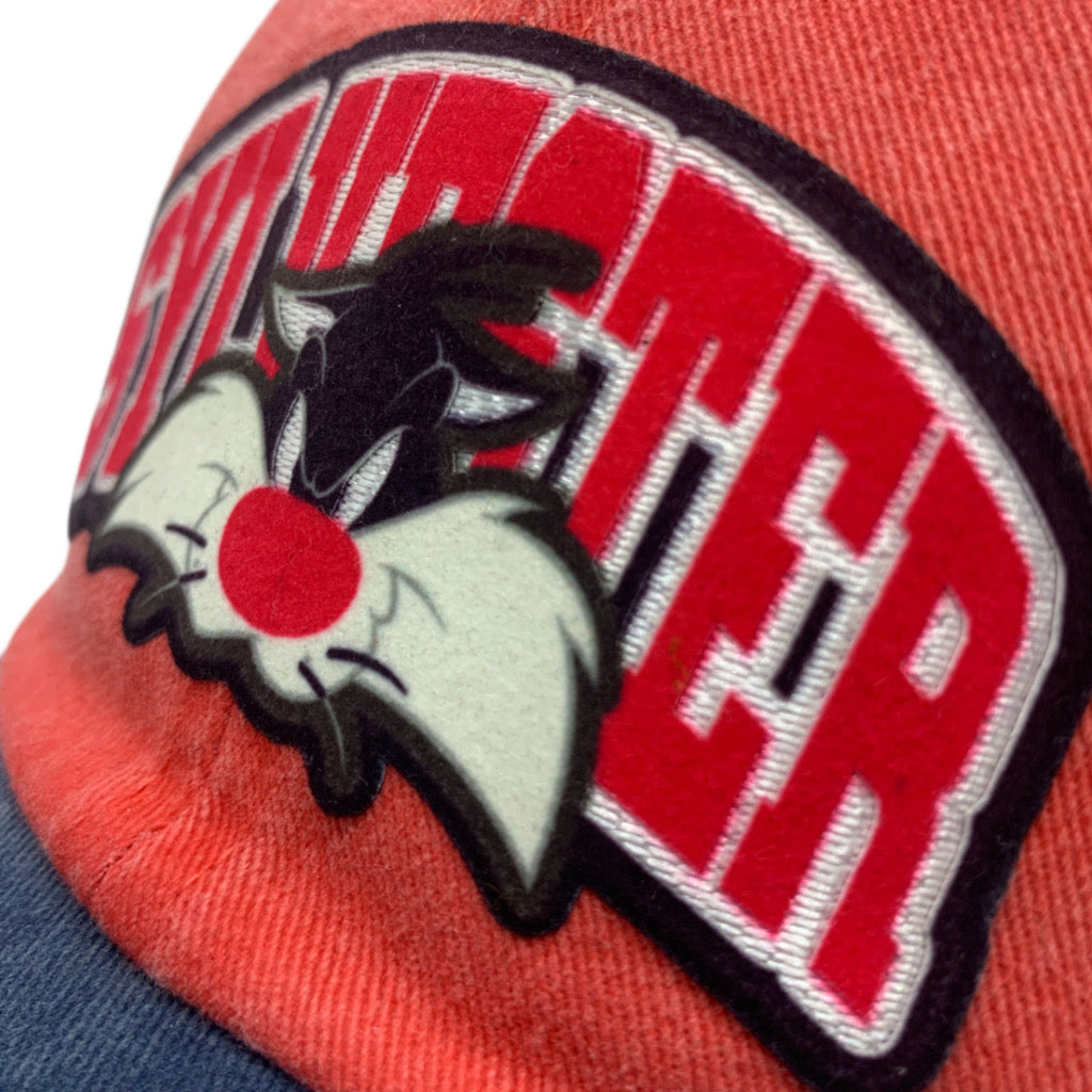 Gorra Looney Tunes “Sylvester Cat” Roja-Azul Vintage