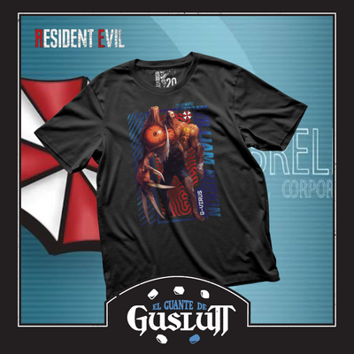 Playera Resident Evil 2 William Birkin G Negra