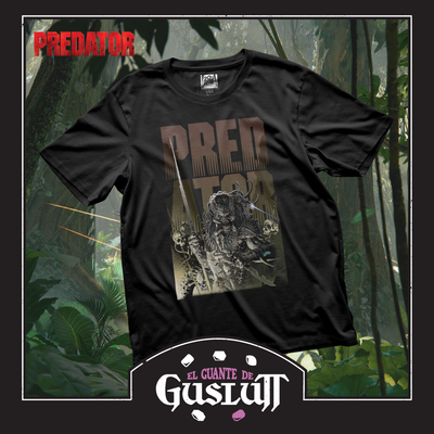 Playera Predator Portada Cómic Variante Predator: Hunters II Negra