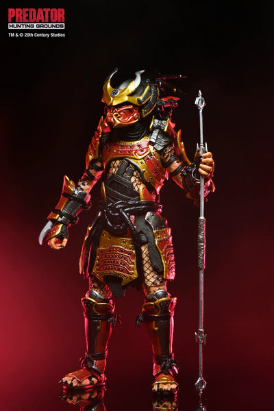 Figura NECA Predator Hunting Grounds Samurai Predator Versión Ultimate