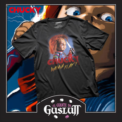 Playera Chucky Wanna Play Negra