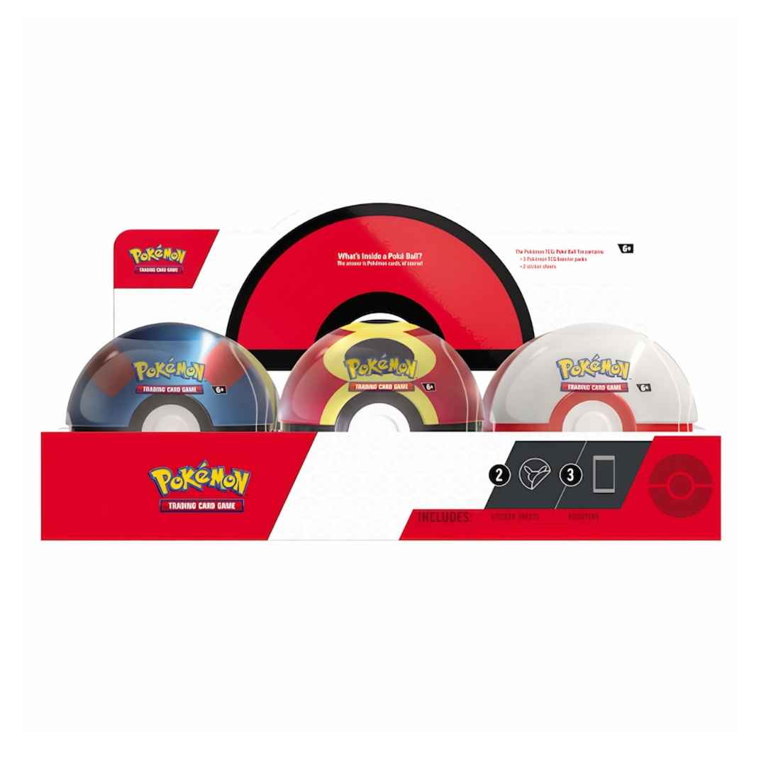 TCG Pokémon Pokeball Tin Edición Español (Pokebola al azar)