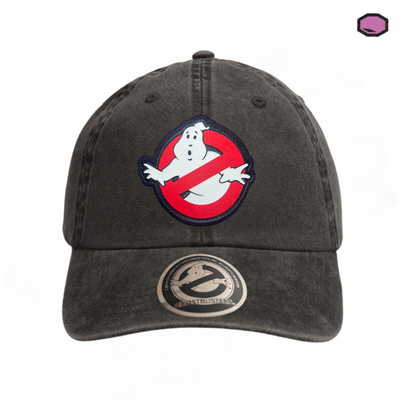 Gorra Los Cazafantasmas Logo Clásico Gris Tipo Deslavada