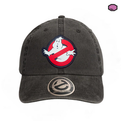 Gorra Los Cazafantasmas Logo Clásico Gris Tipo Deslavada