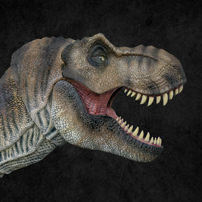 Figura Tyrannosaurus Rex Empress of Jurassic Premium Series Escala 1/18