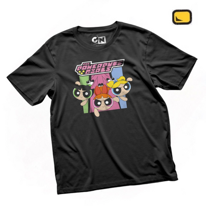 Playera The Powerpuff Girls “Girl Squad” Negra