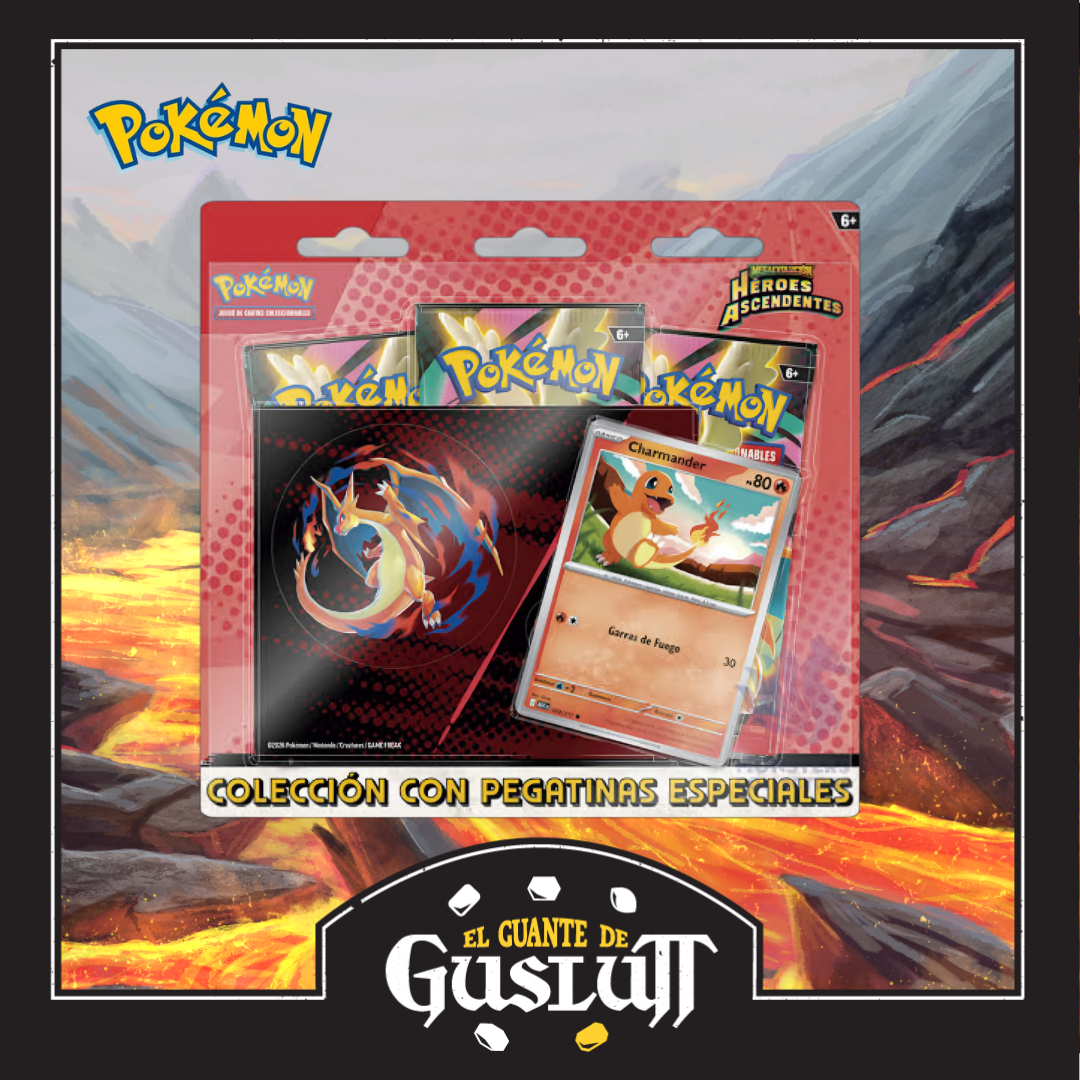 Set TCG Pokémon Heroes Ascendentes Edición Español con carta especial Charmander (Sobres al azar)
