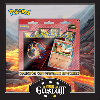 Set TCG Pokémon Heroes Ascendentes Edición Español con carta especial Charmander (Sobres al azar)