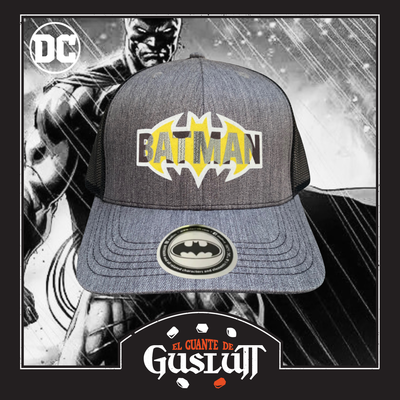 Gorra DC Comics Batman Gris/Negra Tipo Trucker Premium