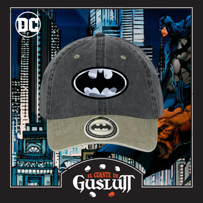 Gorra DC Comics Batman Camo Logo Gris/Beige Tipo Deslavada