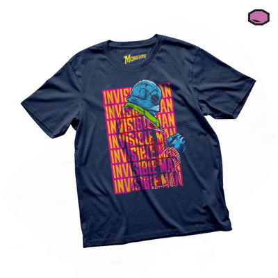Playera Universal Monsters The Invisible Man Azul Marino