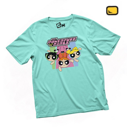 Playera The Powerpuff Girls “Girl Squad” Turquesa