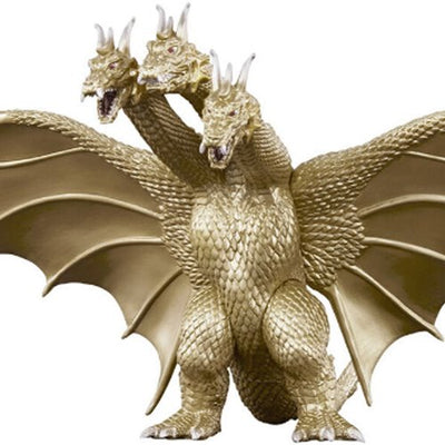 Figura de Vinilo Suave Bandai Namco Godzilla Movie Monster Series King Ghidorah (2001) Escala 1:10