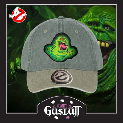 Gorra Ghostbusters Slimer Verde/Beige Tipo Deslavada