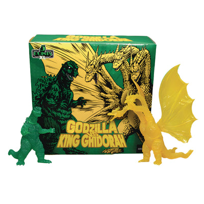 Set de Figuras Mezco Toyz Godzilla Destroy All Monsters Godzilla vs King Ghidorah 5 Puntos XL Edición Exclusiva