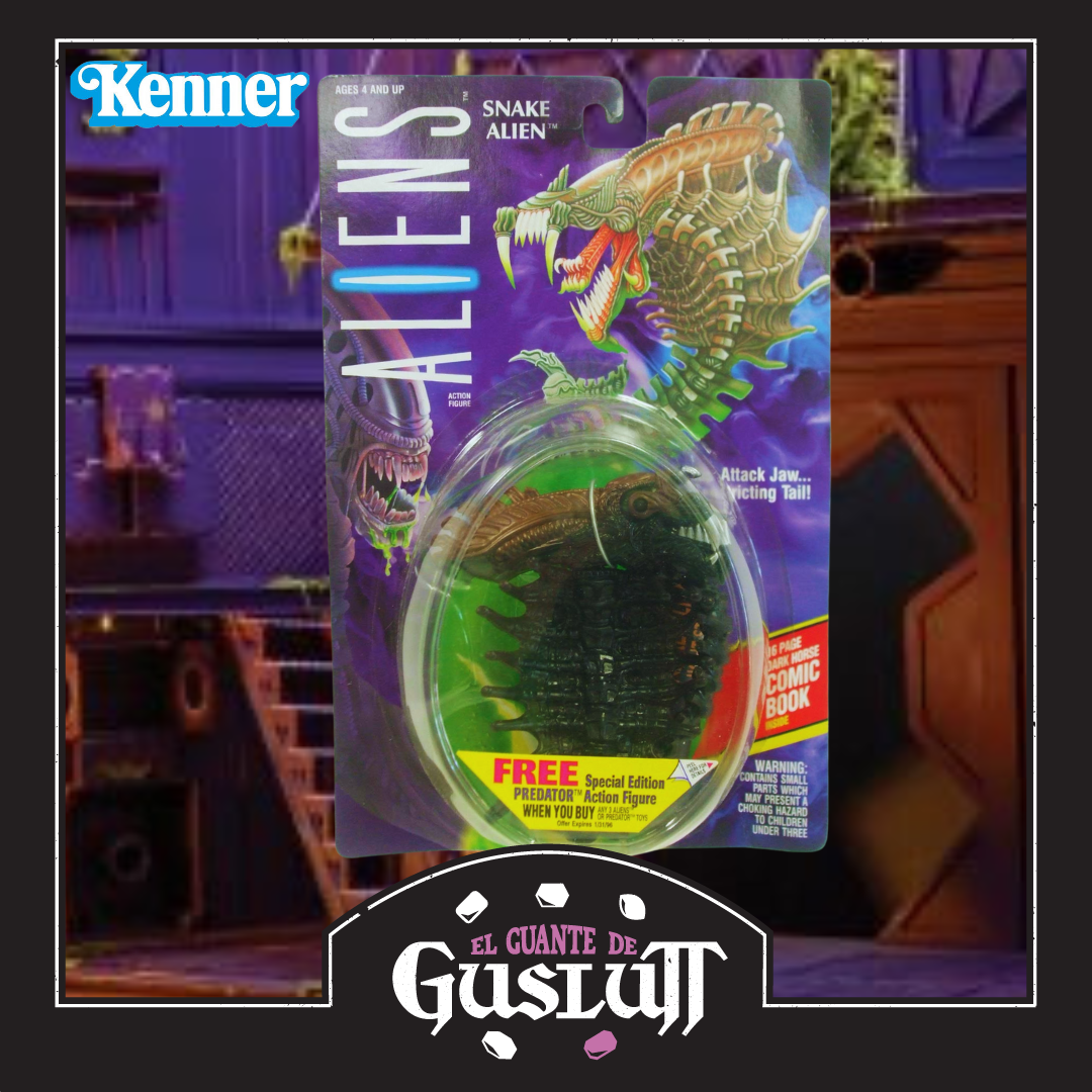 Figura Retro Kenner Snake Alien con acción de ataque