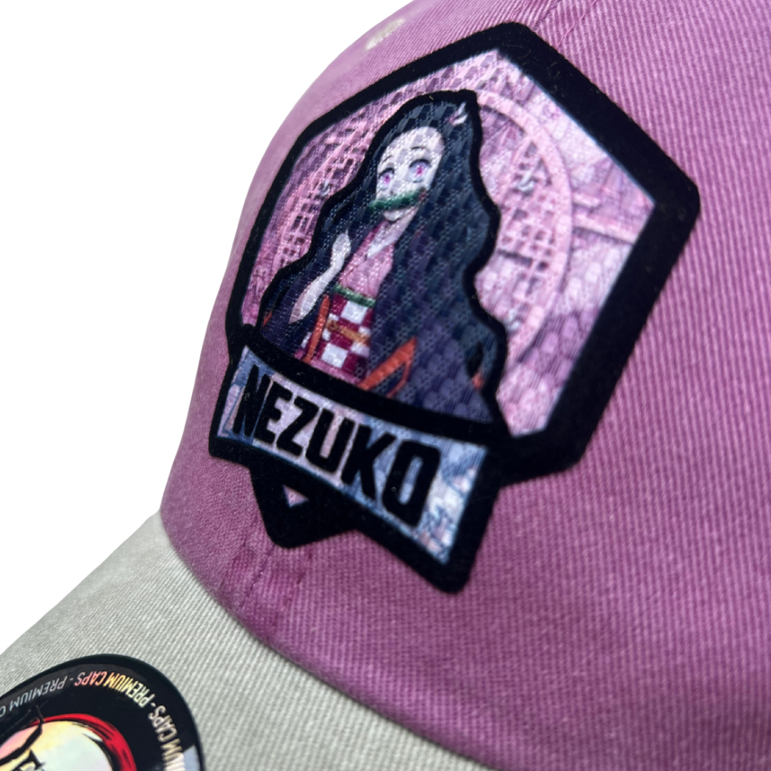 Gorra Demon Slayer: Kimetsu No Yaiba Nezuko Kamado Uva-Beige Tipo Deslavada