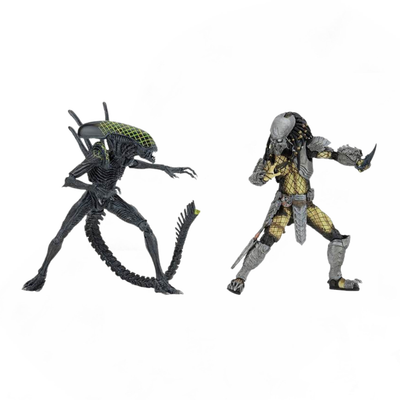Set de Figuras NECA Alien vs Predator Grid vs Celtic: Rivarly Reborn Edición Exclusiva