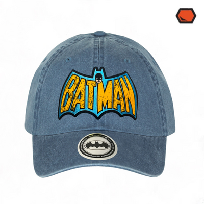 Gorra DC Comics Batman 60’s Logo Azul Tipo Deslavada
