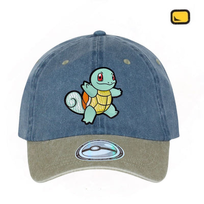 Gorra Pokémon Squirtle Azul/Beige Tipo Deslavada