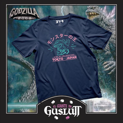 Playera Godzilla Millenium Azul Marino