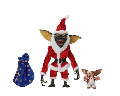 Set de Figuras NECA Santa Stripe & Gizmo Versión Ultimate