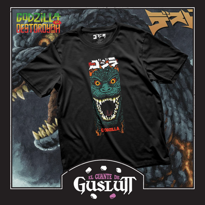 Playera Burning Godzilla Negra