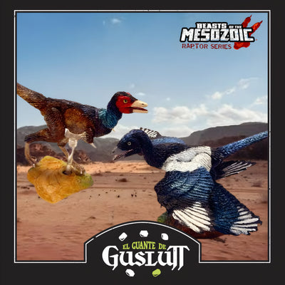 Set de Figuras Beasts of the Mesozoic Eastern Microraptor Gui & Mononykus Olecranus Escala 1/6