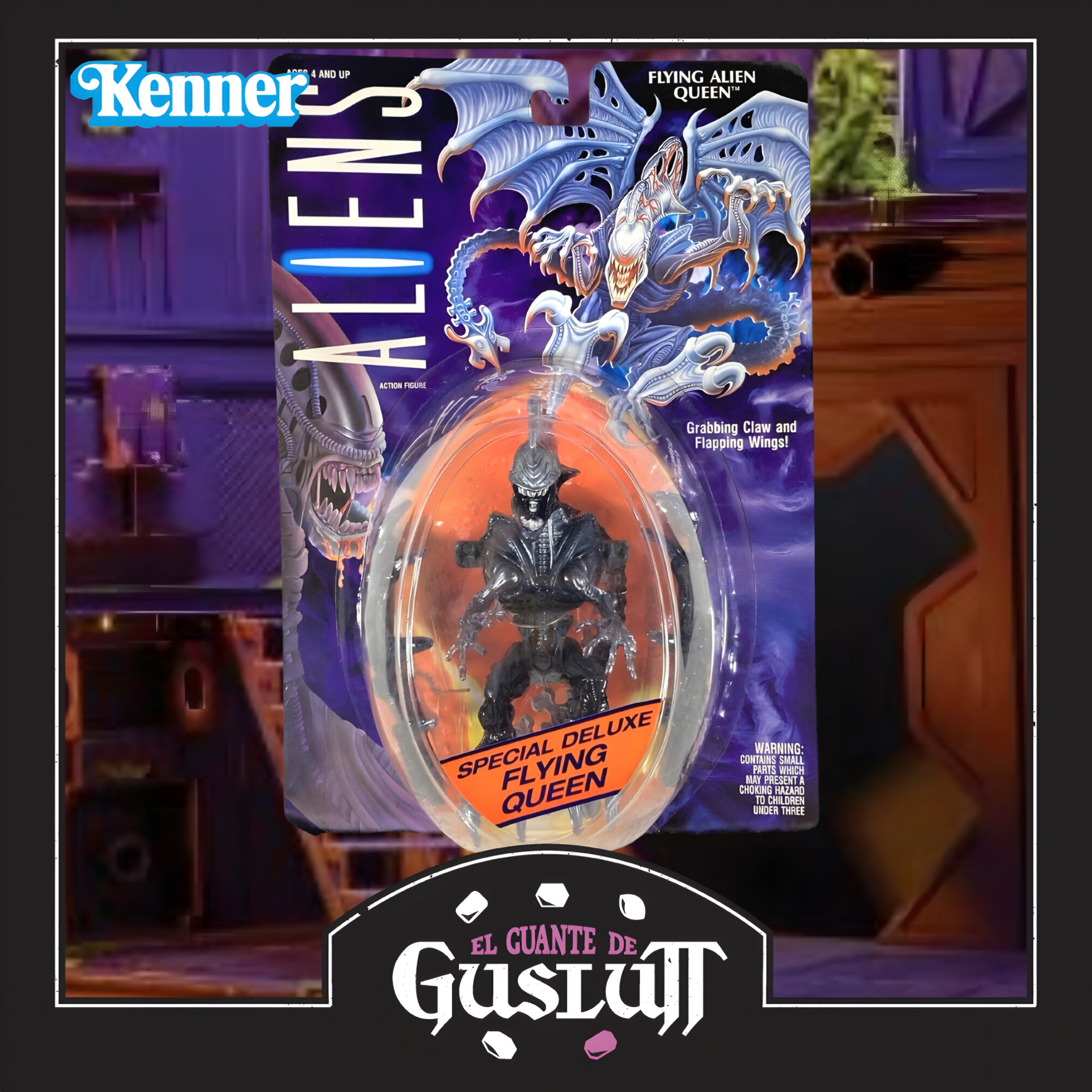Figura Retro Kenner Alien Queen Edición con acción de ataque