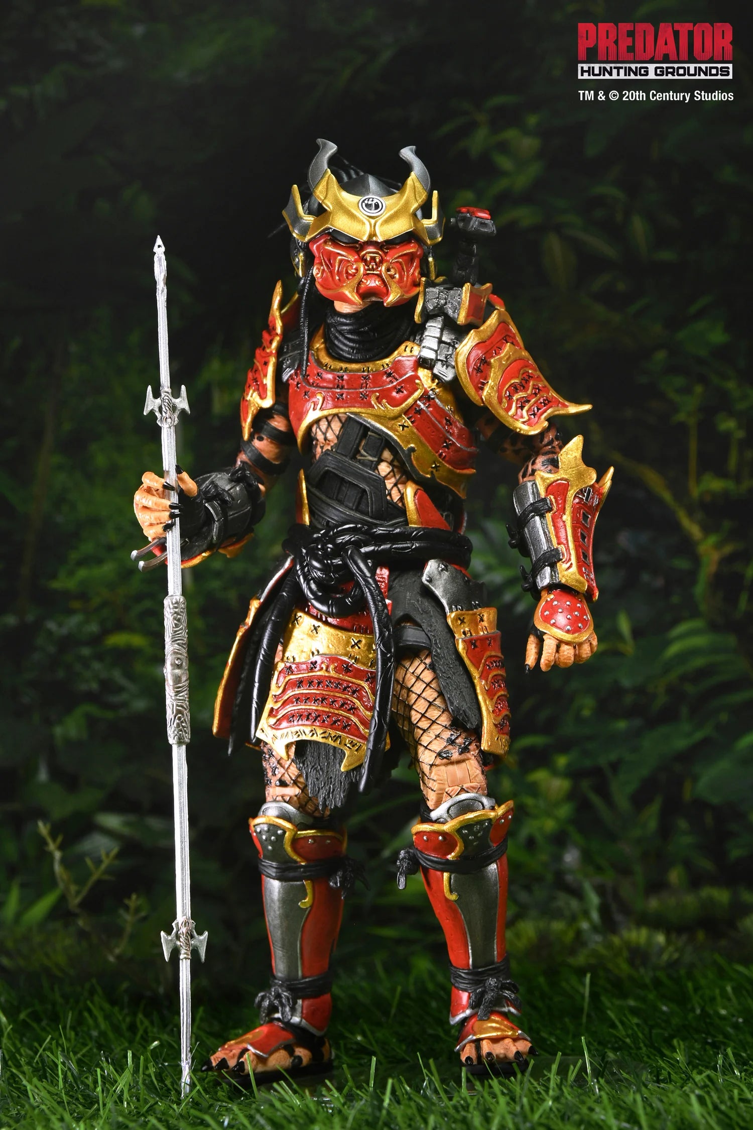 Figura NECA Predator Hunting Grounds Samurai Predator Versión Ultimate
