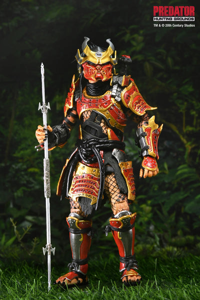Figura NECA Predator Hunting Grounds Samurai Predator Versión Ultimate