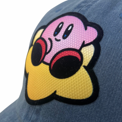 Gorra Kirby All Star Azul Tipo Deslavada