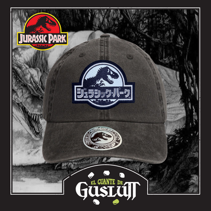 Gorra Jurassic Park “Japanese Classic Logo” Gris Vintage