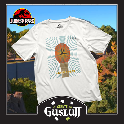 Playera Jurassic Park Mosquito Blanca