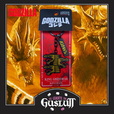 Llavero Godzilla King Ghidorah Metálico Edición Limitada