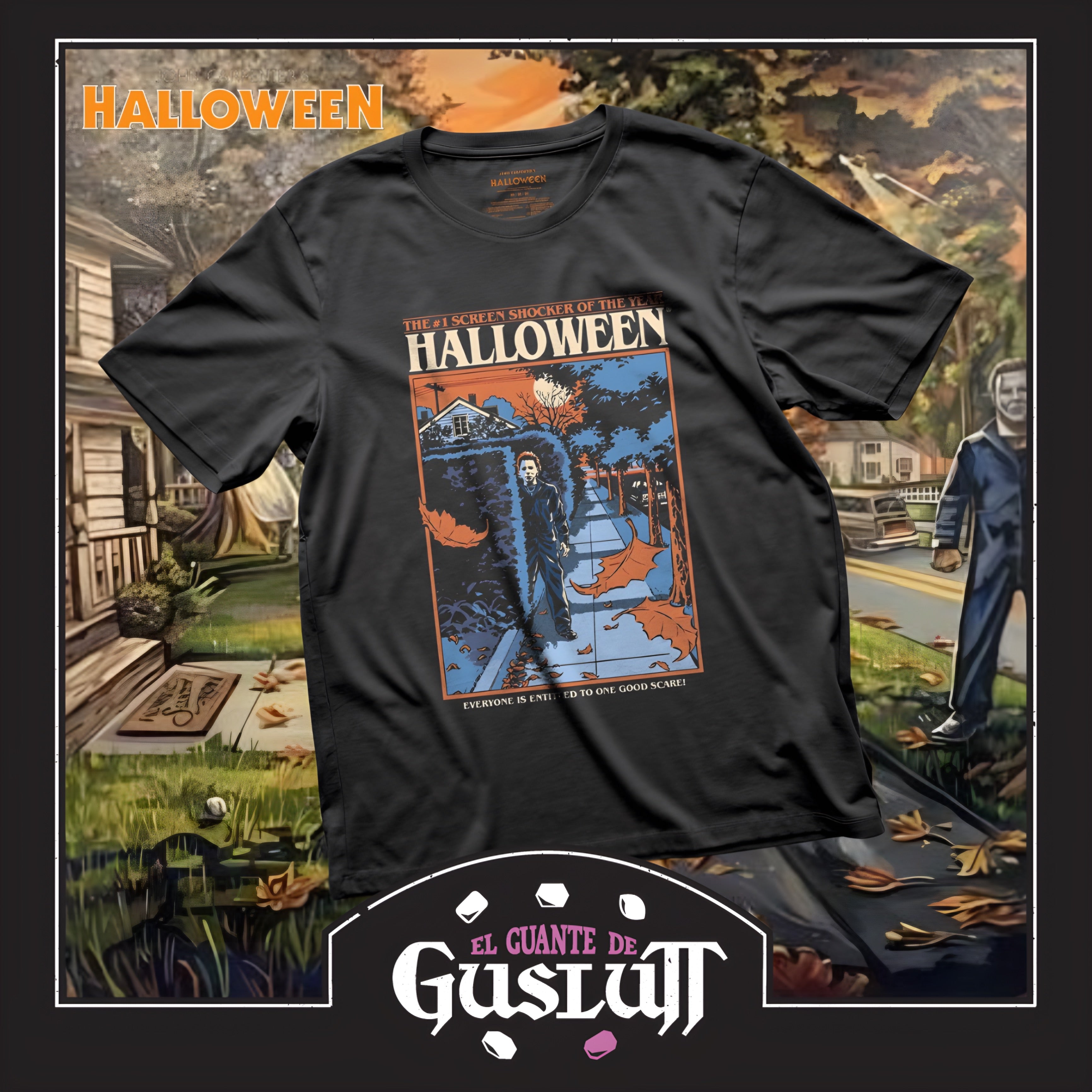 Playera Halloween “The night he came home” Negra
