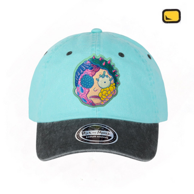 Gorra Rick and Morty Biopunk Morty Menta/Gris Tipo Deslavada