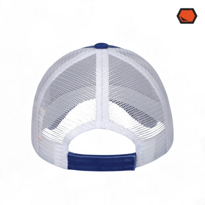 Gorra Marvel Captain America The First Avenger Azul Royal Tipo Trucker Deslavada