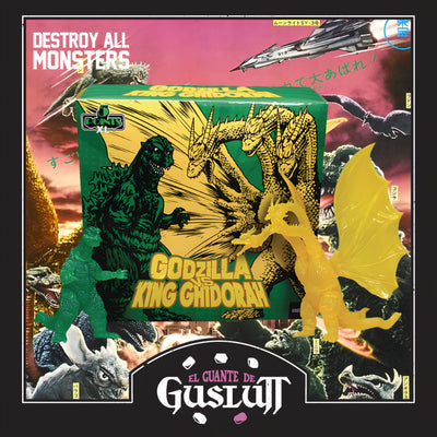 Set de Figuras Mezco Toyz Godzilla Destroy All Monsters Godzilla vs King Ghidorah 5 Puntos XL Edición Exclusiva