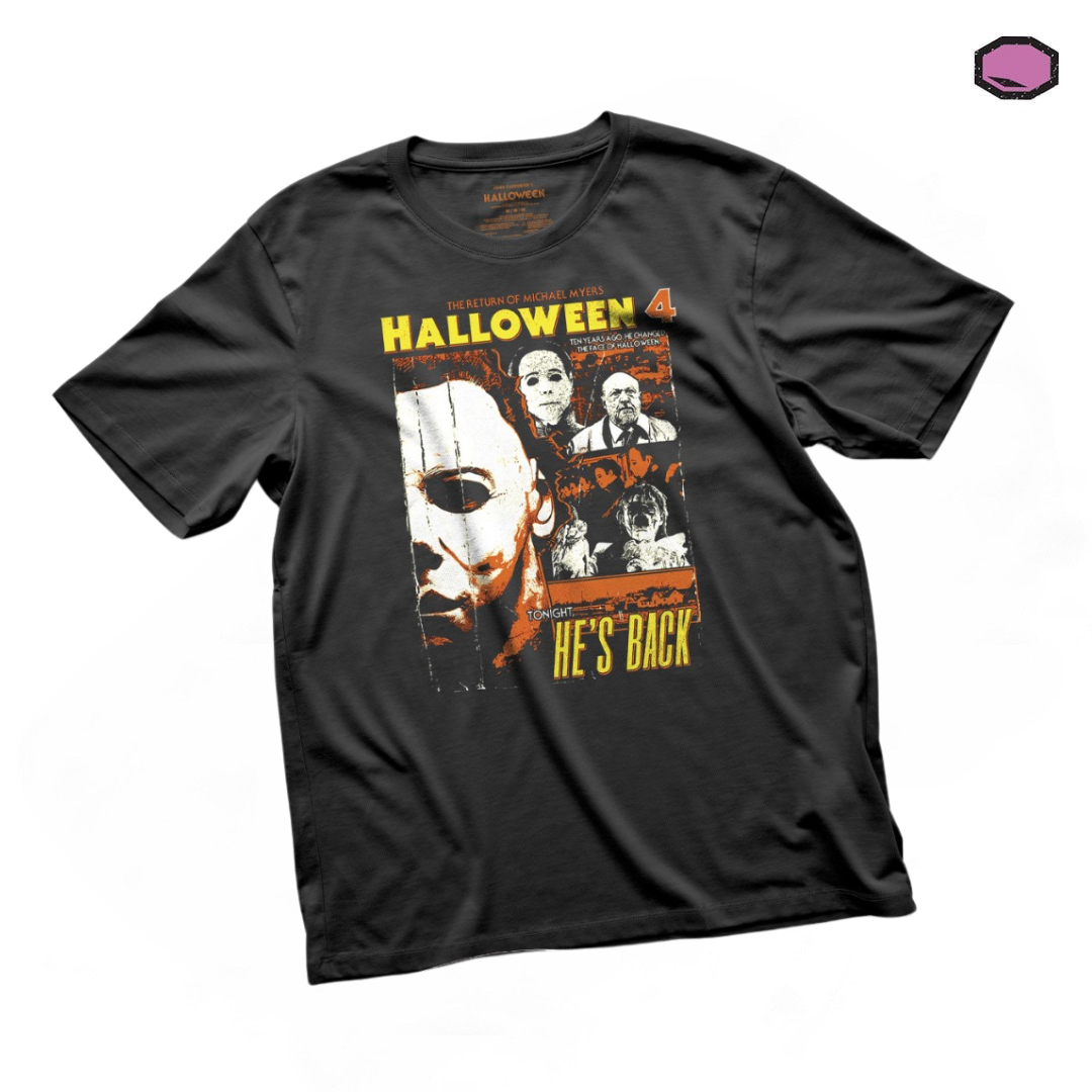 Playera Halloween 4 “He’s back” Negra