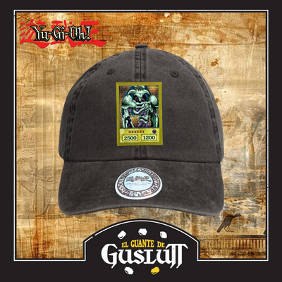 Gorra Yu-Gi-Oh! Summoned Skull Gris Tipo Deslavada