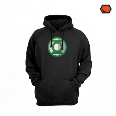 Hoodie DC Comics Green Lantern Logo Clásico Negra