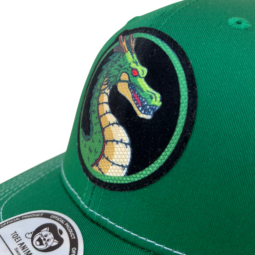 Gorra Dragon Ball Z Shenron Verde/Blanca Tipo Trucker Premium