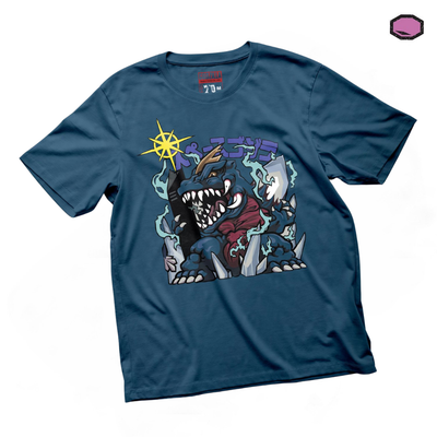 Playera Godzilla Chibi SpaceGodzilla Azul Indigo