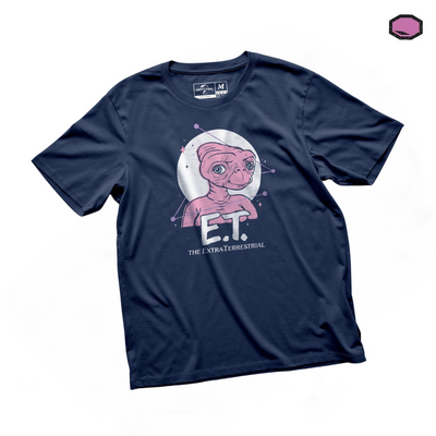 Playera E.T. The Extraterrestrial Azul Marino