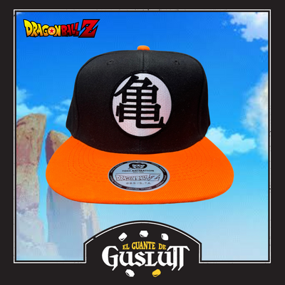 Gorra Dragon Ball Z Kame Kanji Negra/Naranja Snapback